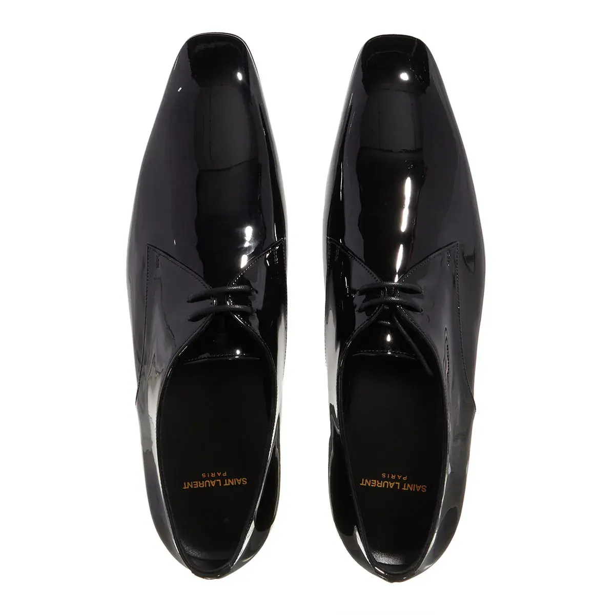 Schwarze Lackleder-Kleiderschuhe