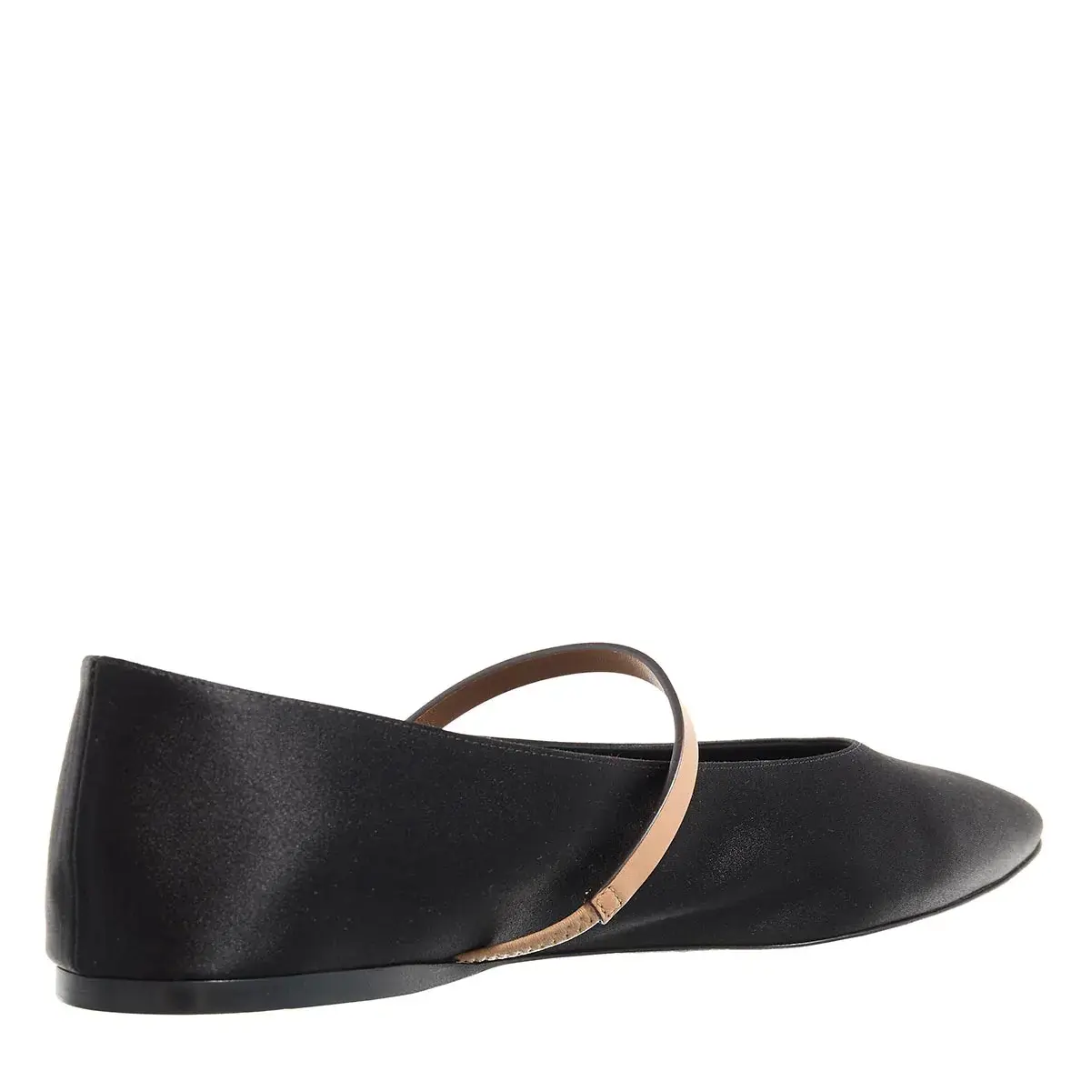 Elegante Satin Ballerinas mit Riemen