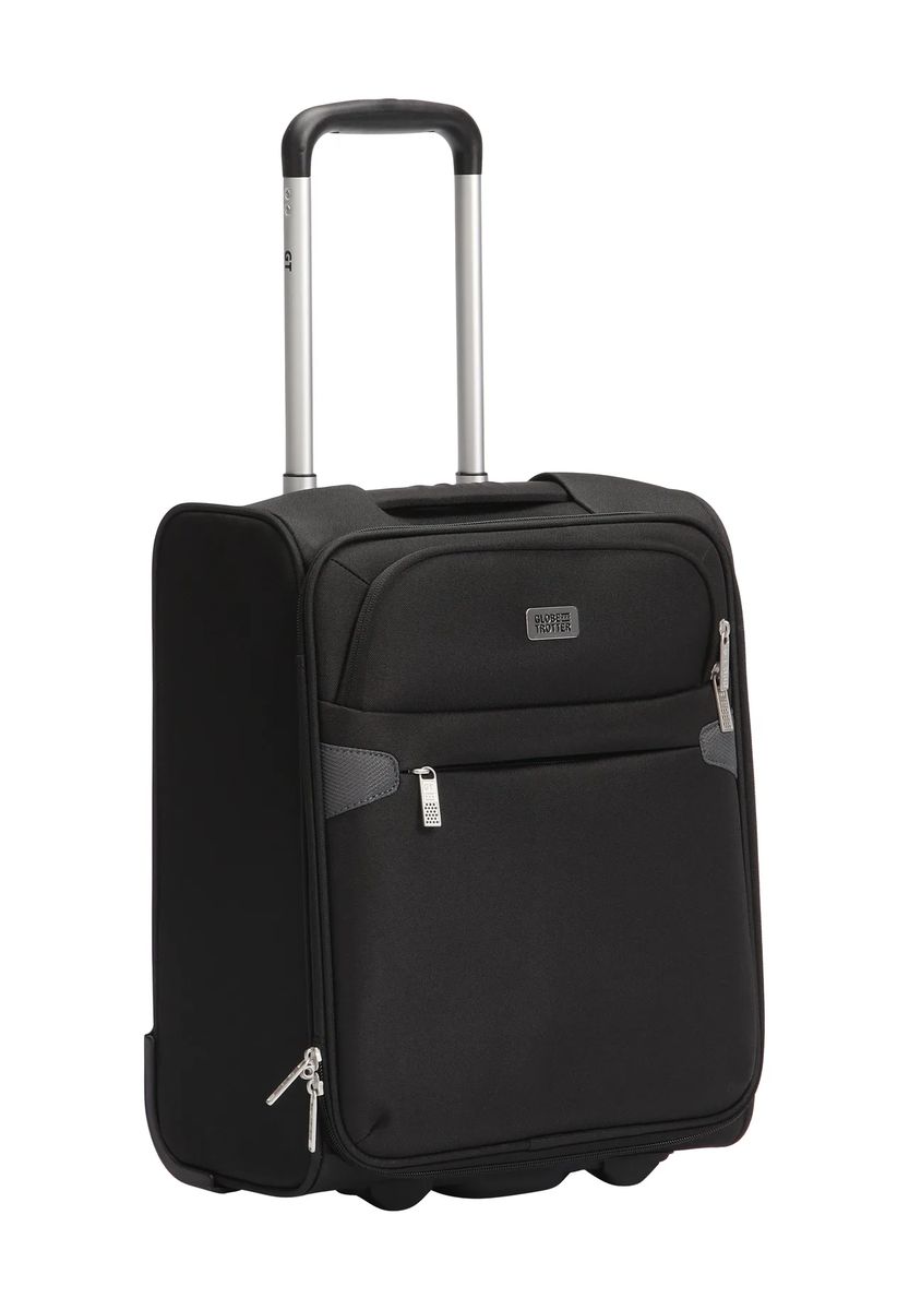 GLOBETROTTER 2-Rollen-Trolley, Weich, Emblem, Innentasche, schwarz, 45