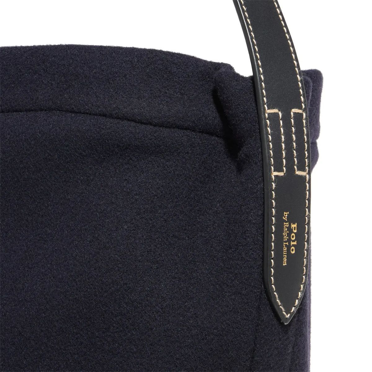 Bucket Schultertasche aus Wollmischung