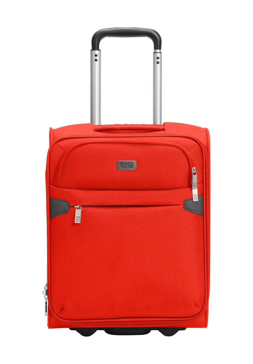 GLOBETROTTER 2-Rollen-Trolley, Weich, Emblem, Innentasche, orange, 45