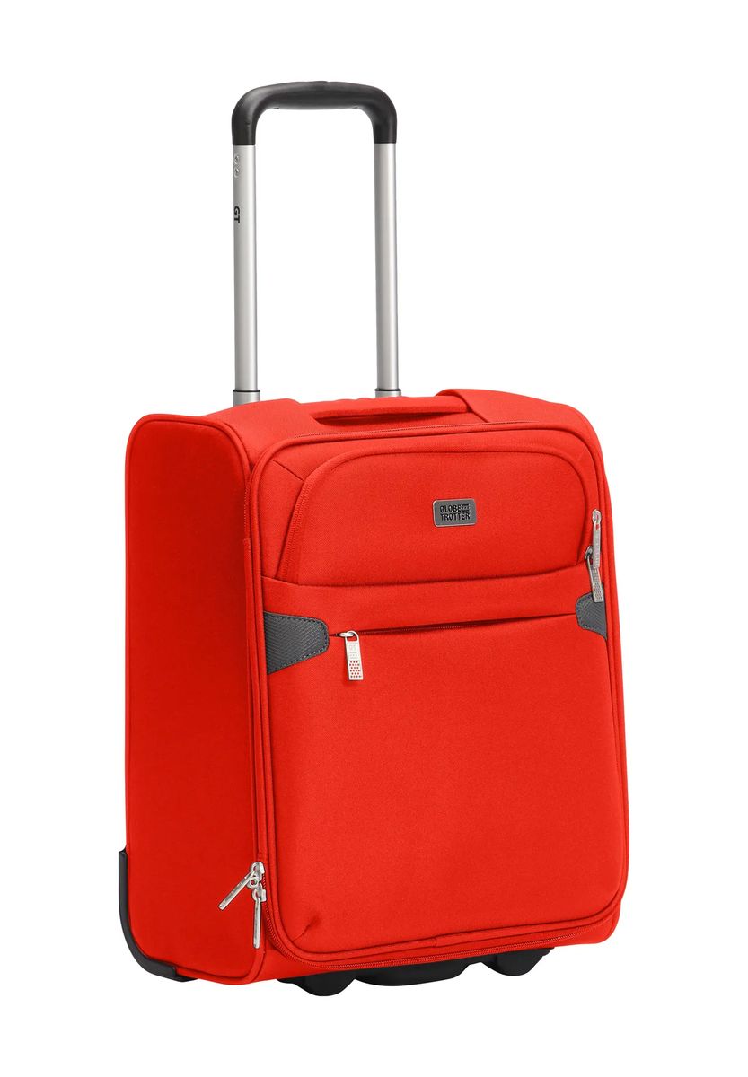 GLOBETROTTER 2-Rollen-Trolley, Weich, Emblem, Innentasche, orange, 45