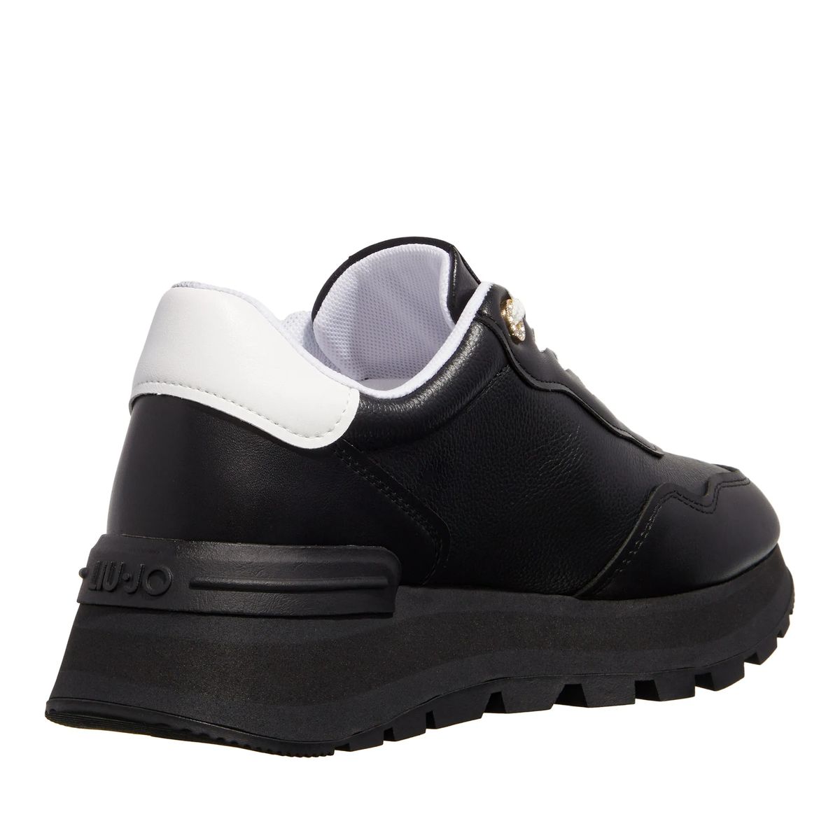 Modische Plateau-Sneakers aus Leder