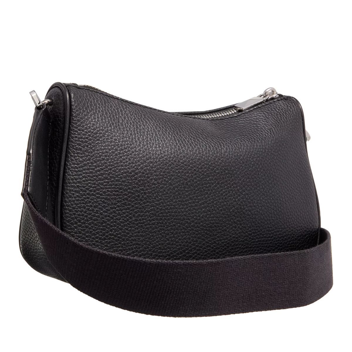 Crossbody-Tasche aus strukturiertem Leder mit Riemen