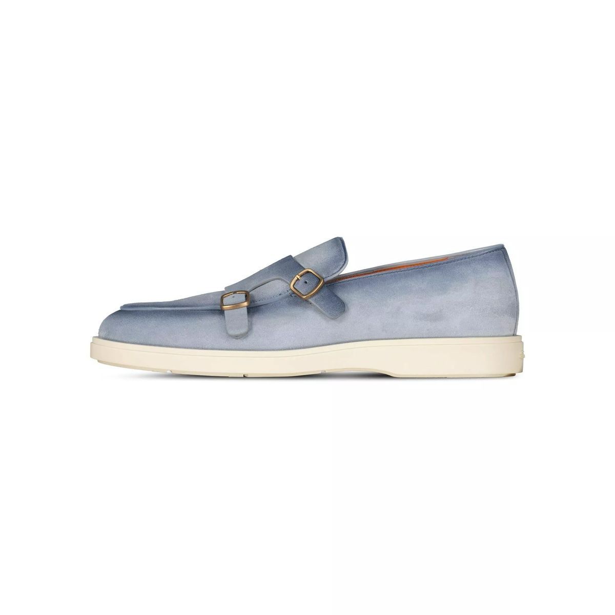 Suede Doppel-Monkstrap Loafer Sneaker