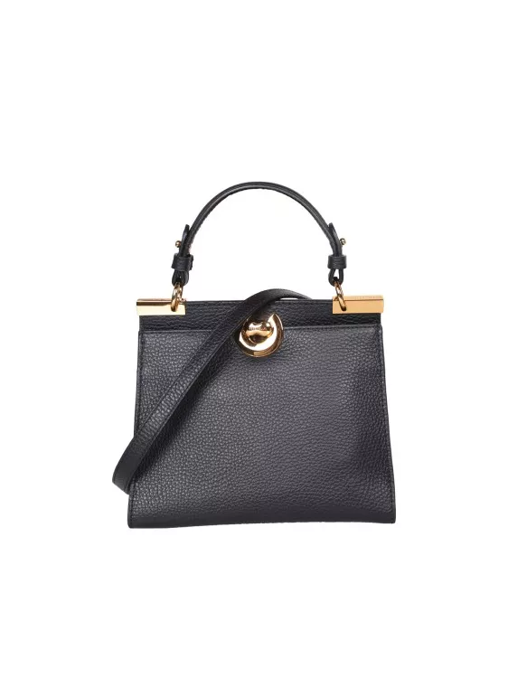 Elegante Handtasche aus genarbtem Leder