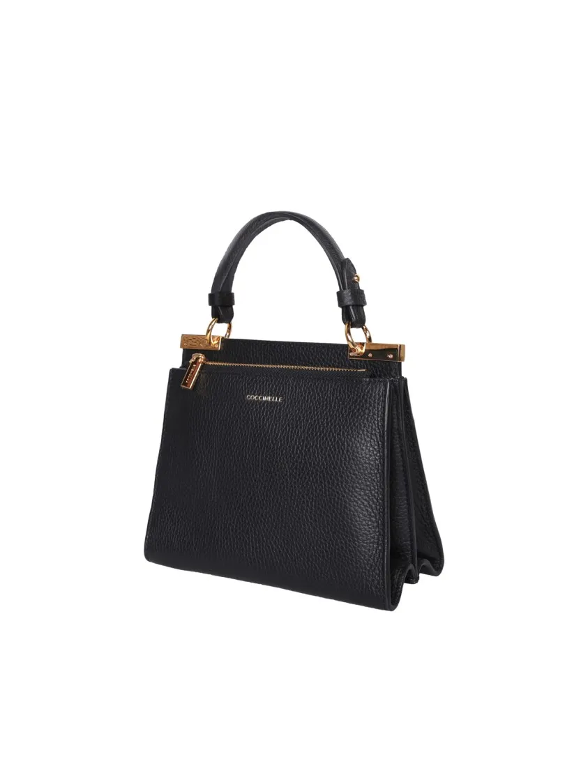 Elegante Handtasche aus genarbtem Leder