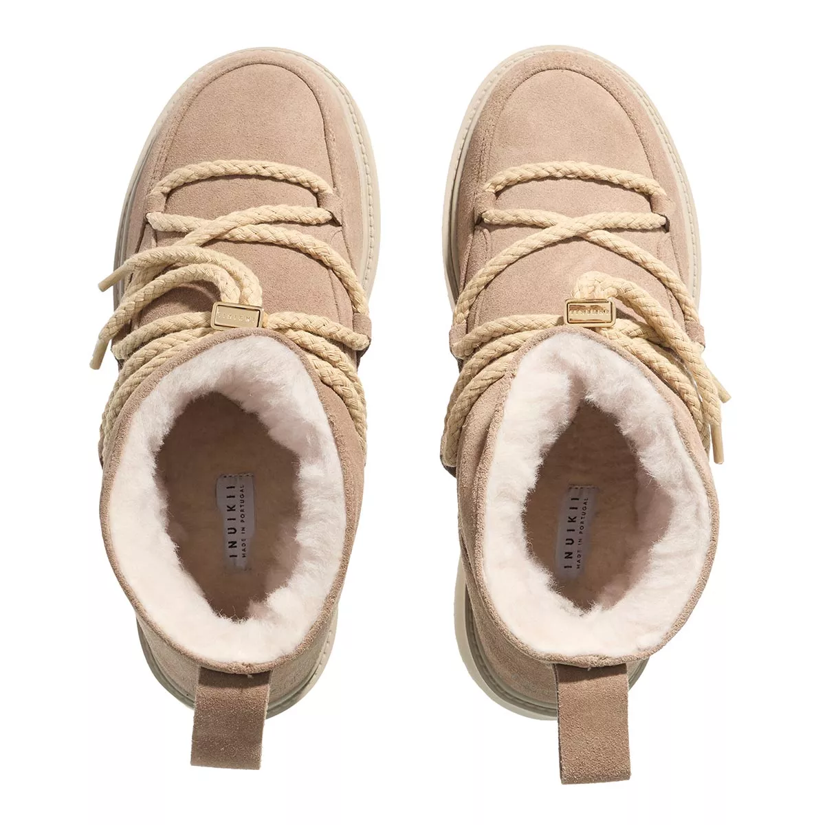 Plateau-Wildleder-Winterstiefeletten
