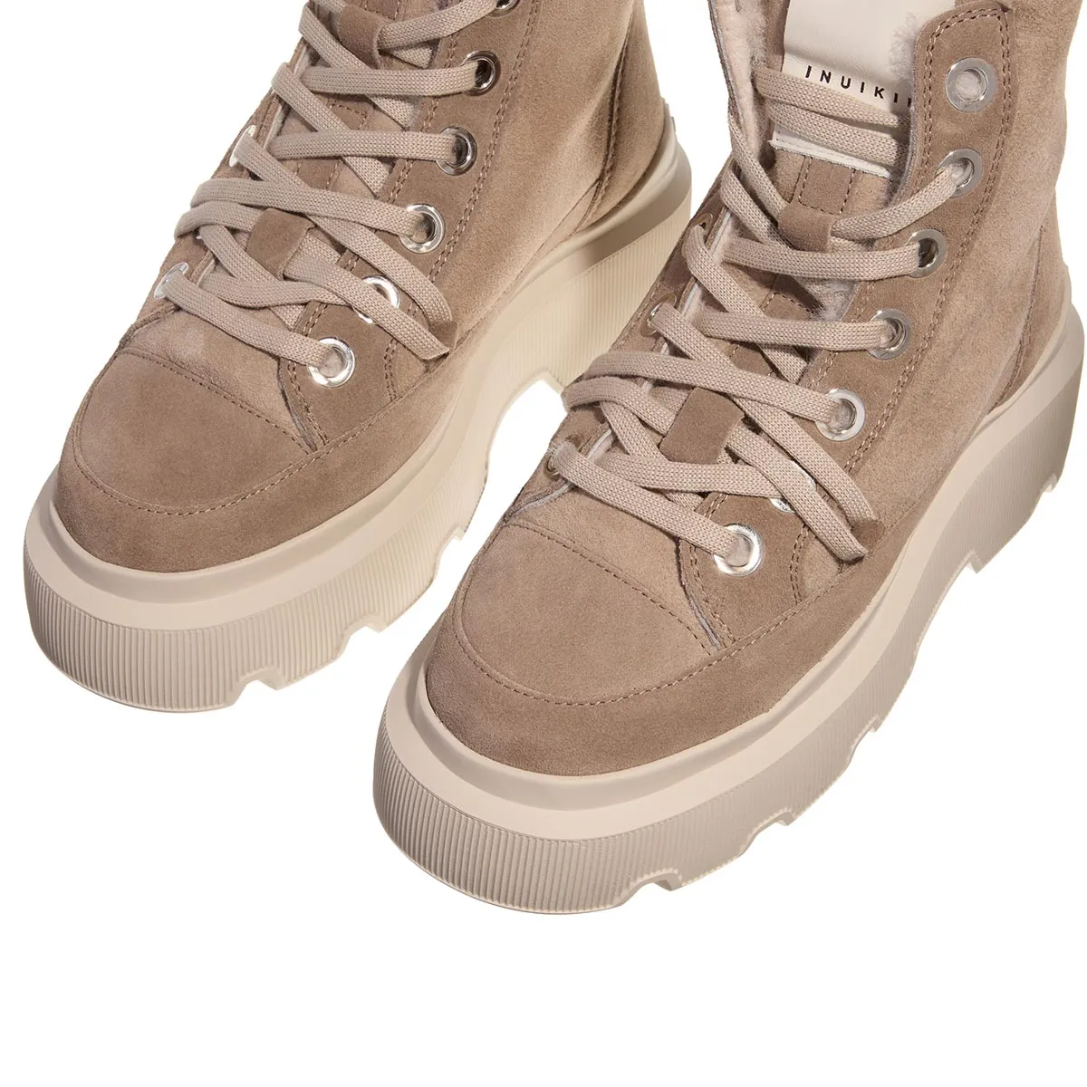 Winterstiefel aus Wildleder-Shearling