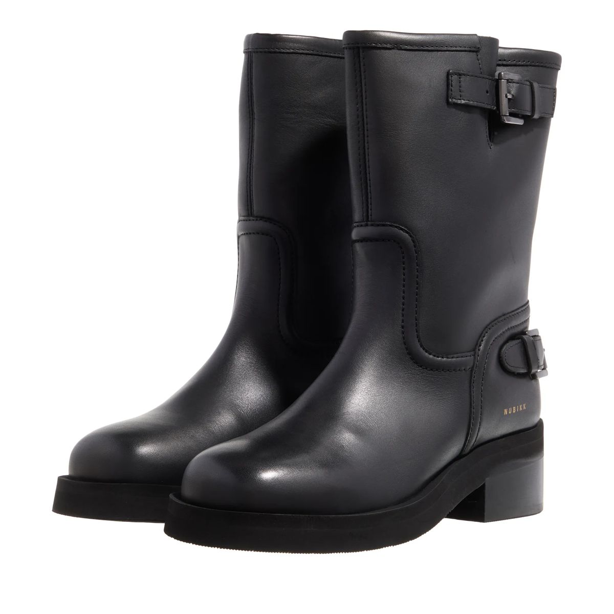 Nubikk Eve Leva Leder Mid-Calf Stiefel