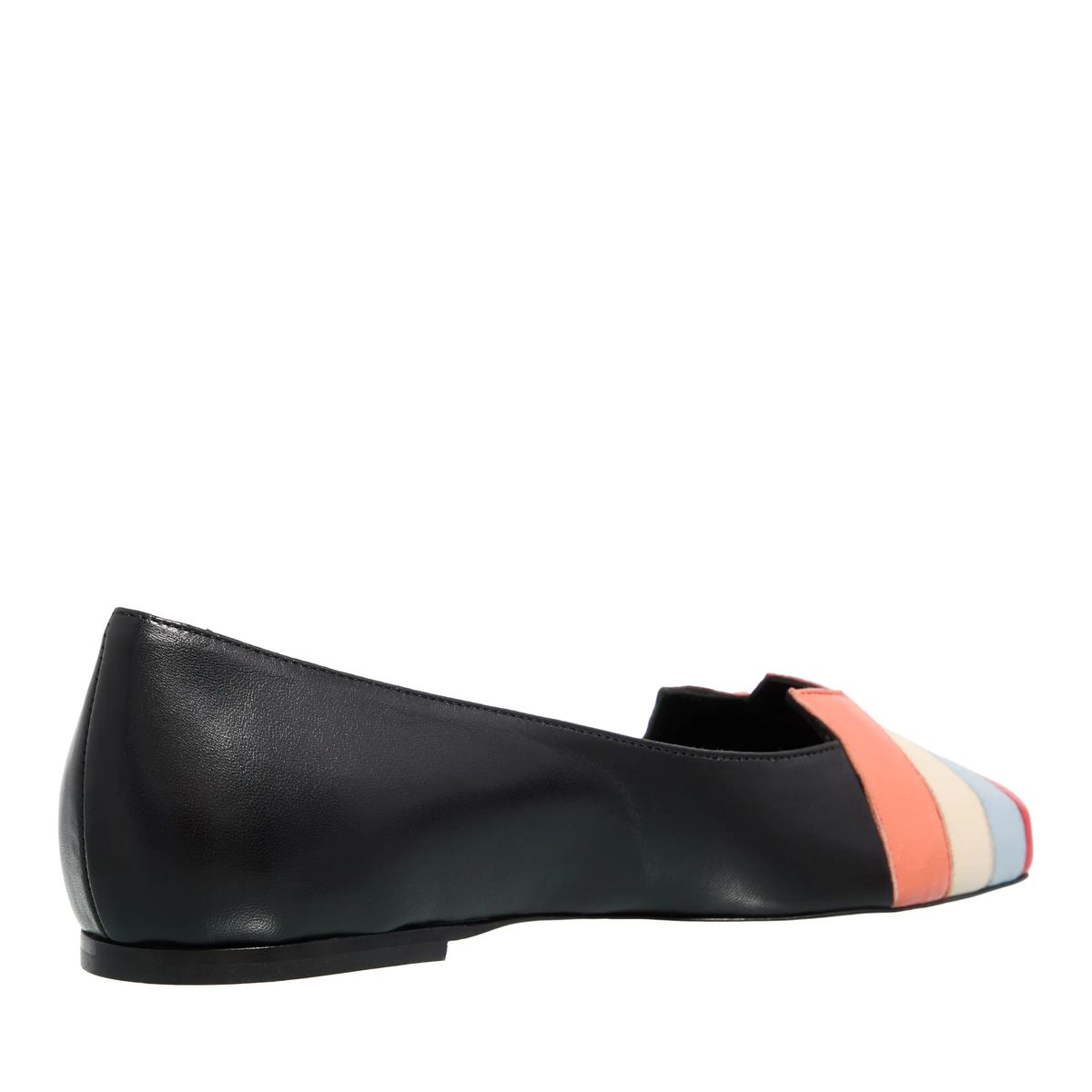 Farbblock Ballerinas aus Leder