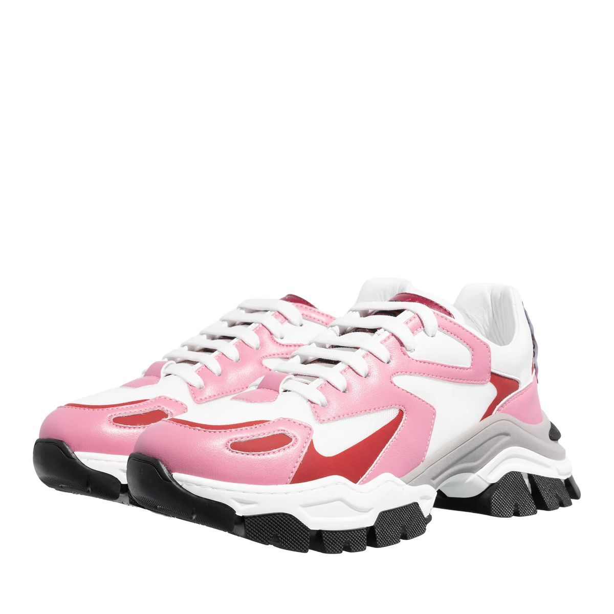 Klobige Colorblock-Sneakers mit Sohle