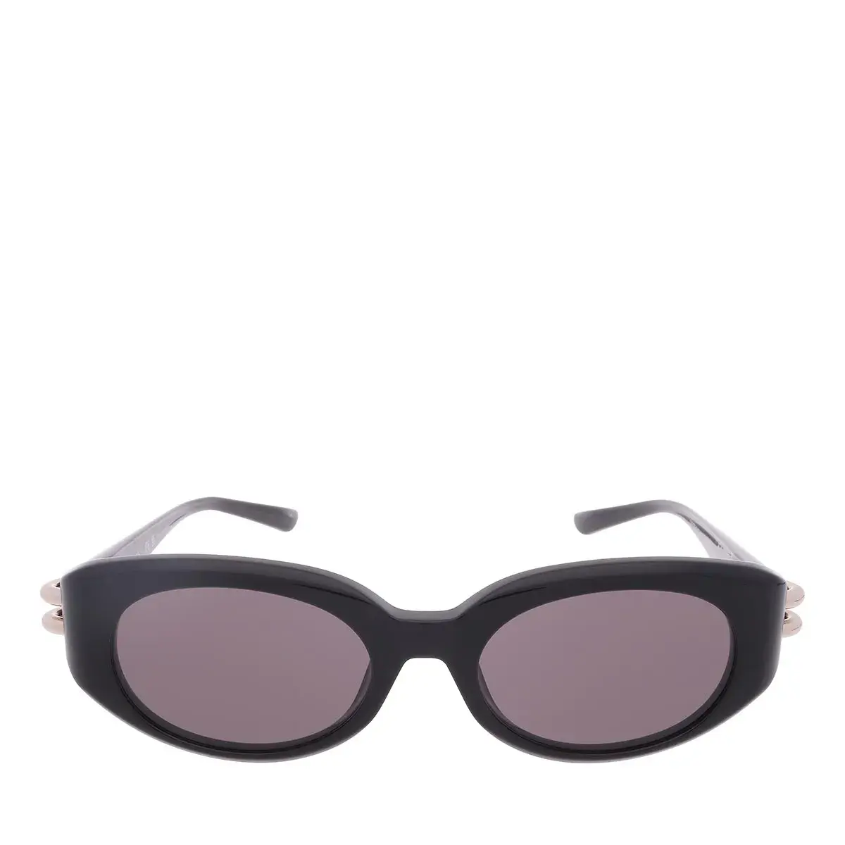 Runde Acetat Sonnenbrille mit Metalldetail