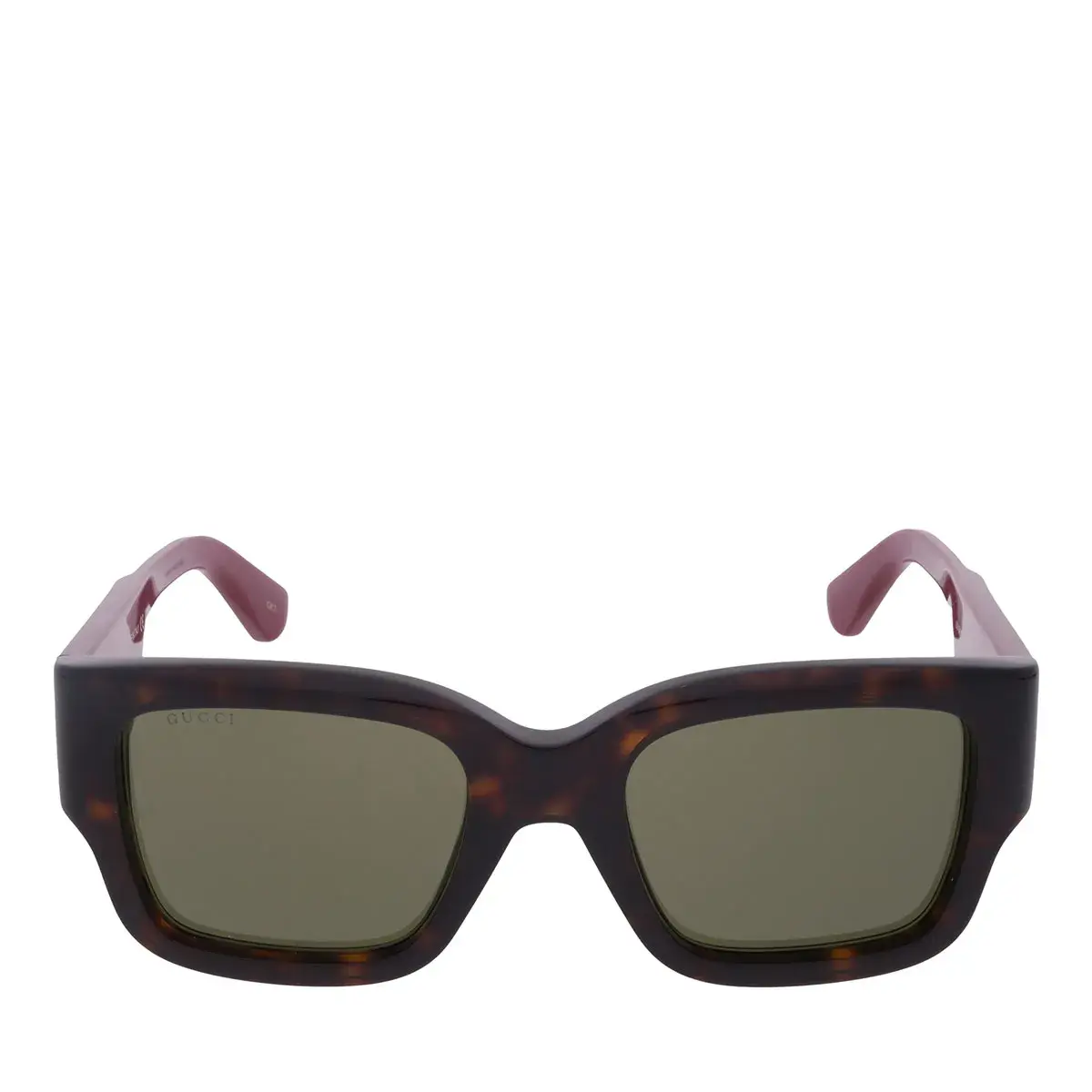 Retro Quadratische Schildpatt Sonnenbrille