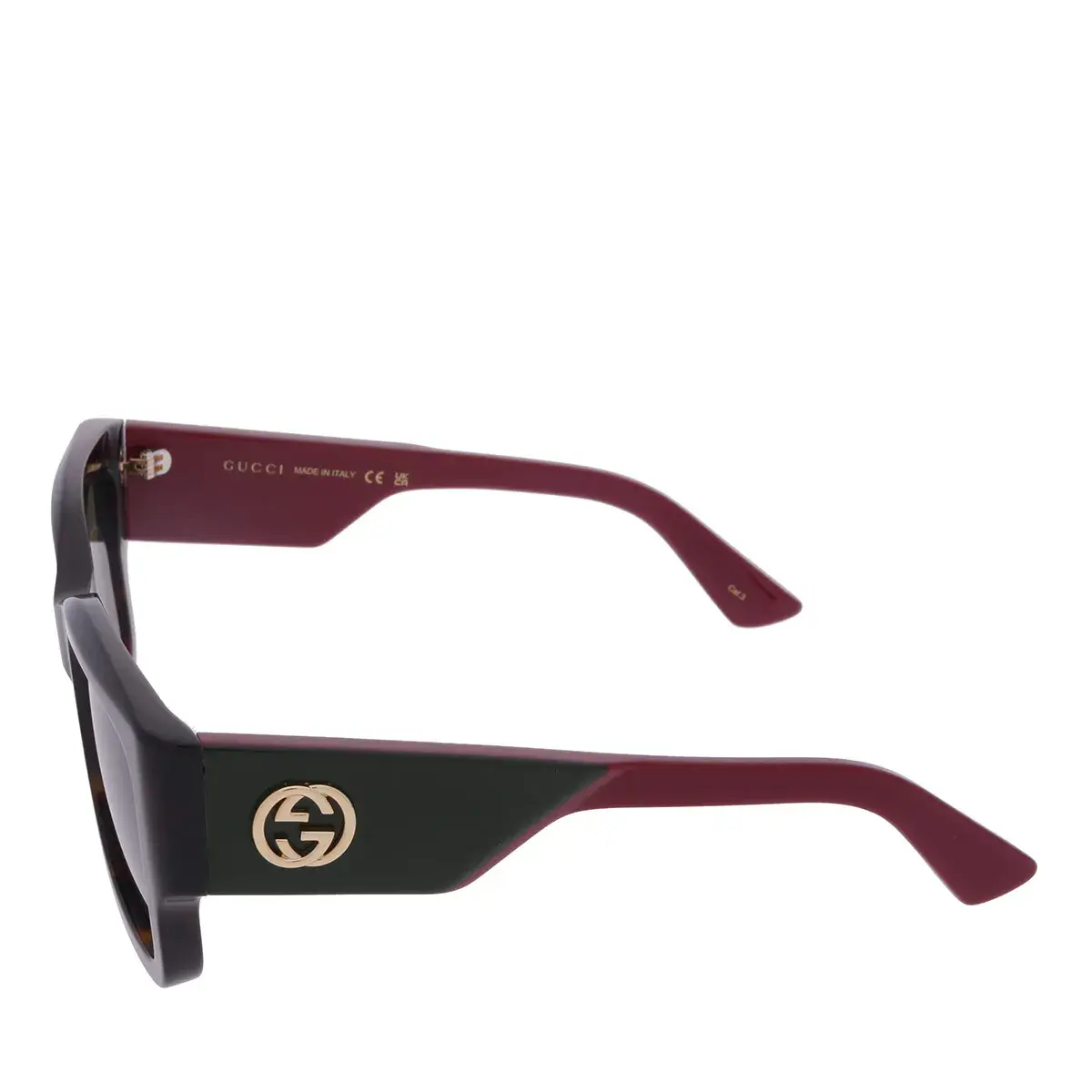 Retro Quadratische Schildpatt Sonnenbrille