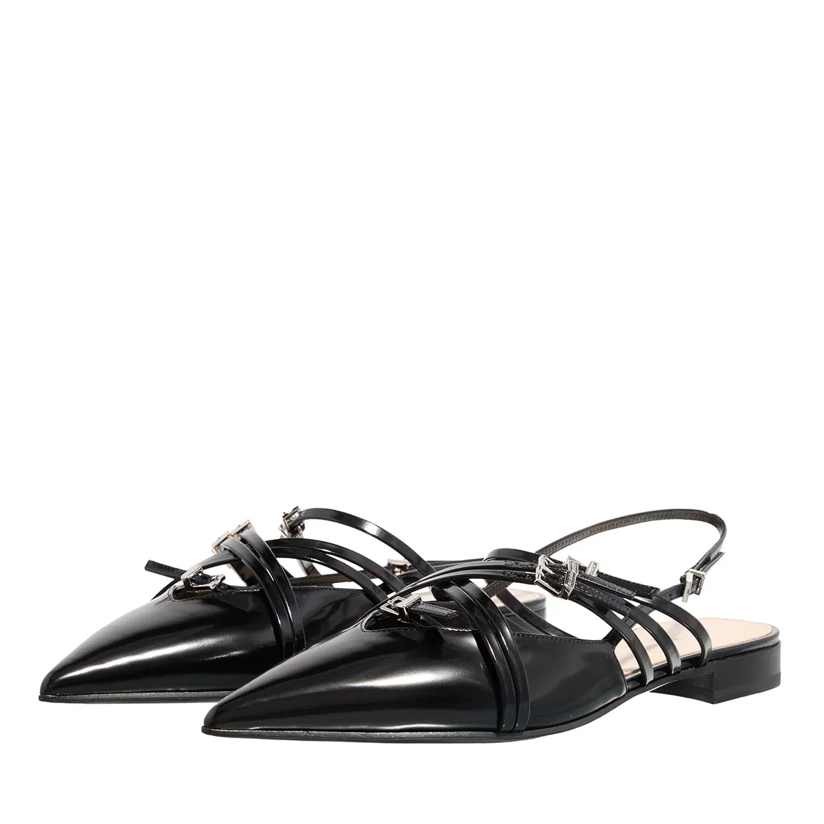 Elegante Ballerinas mit Riemchen und Spitze