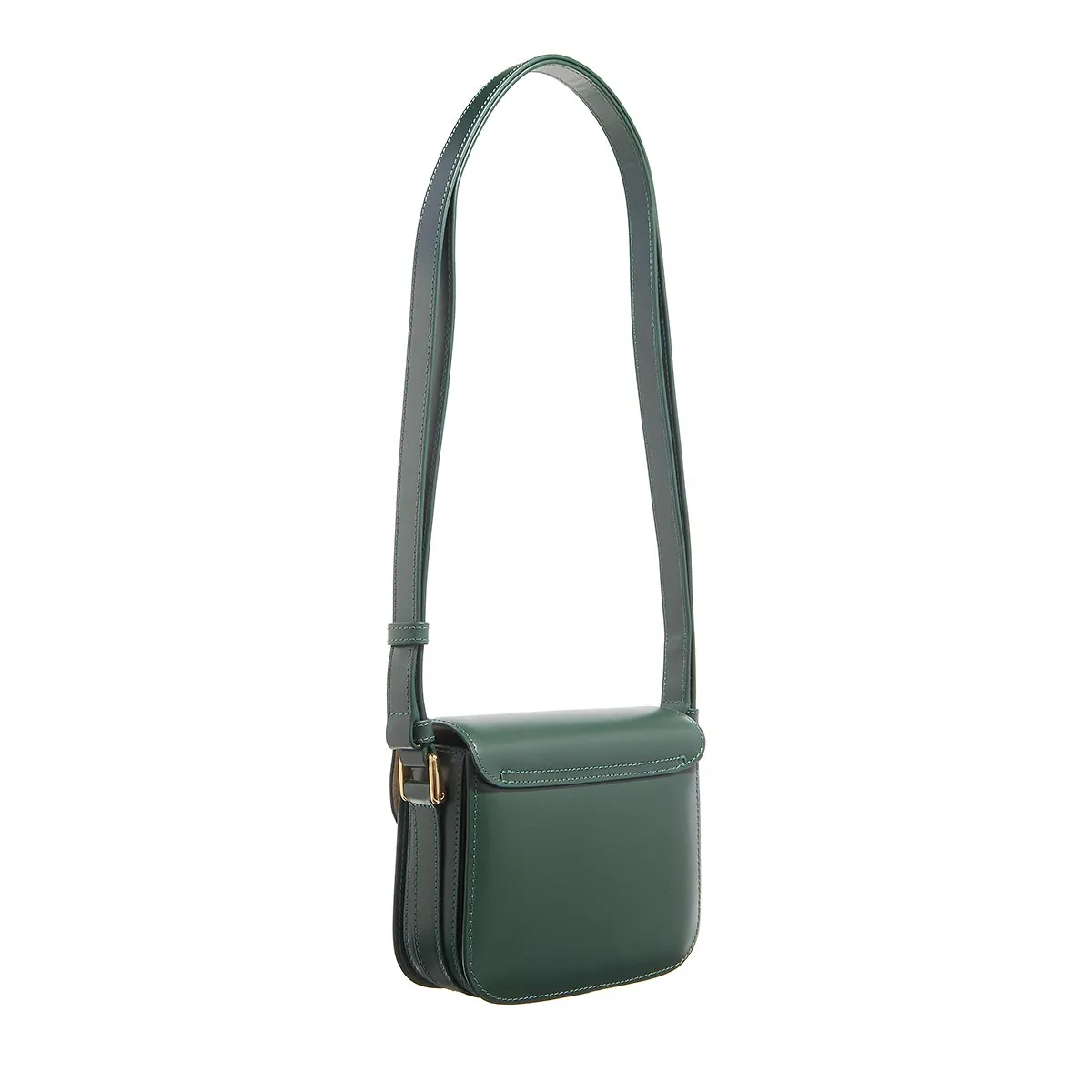 Elegante kastenförmige Leder Umhängetasche