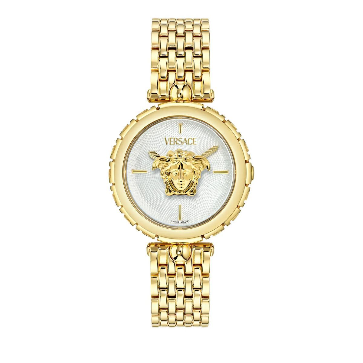 Goldfarbene Medusa Heritage Uhr aus Edelstahl