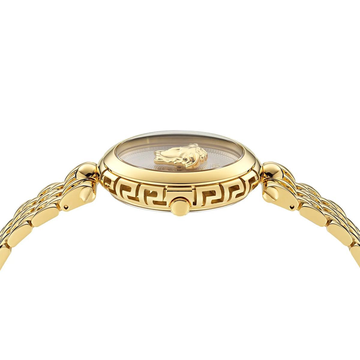 Goldfarbene Medusa Heritage Uhr aus Edelstahl