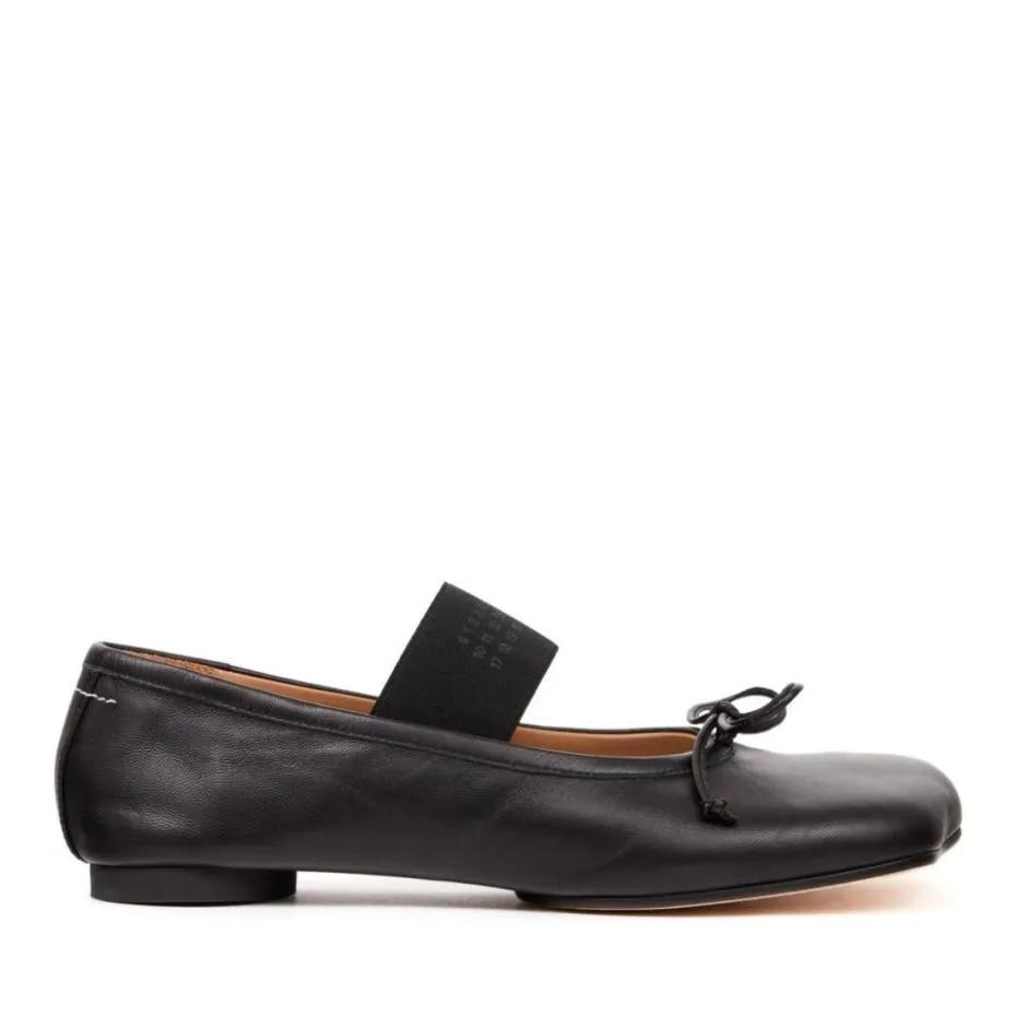Leder Ballerinas mit Riemen