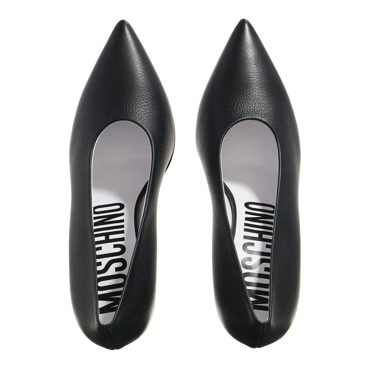 Klassische schwarze Pumps mit spitzer Spitze