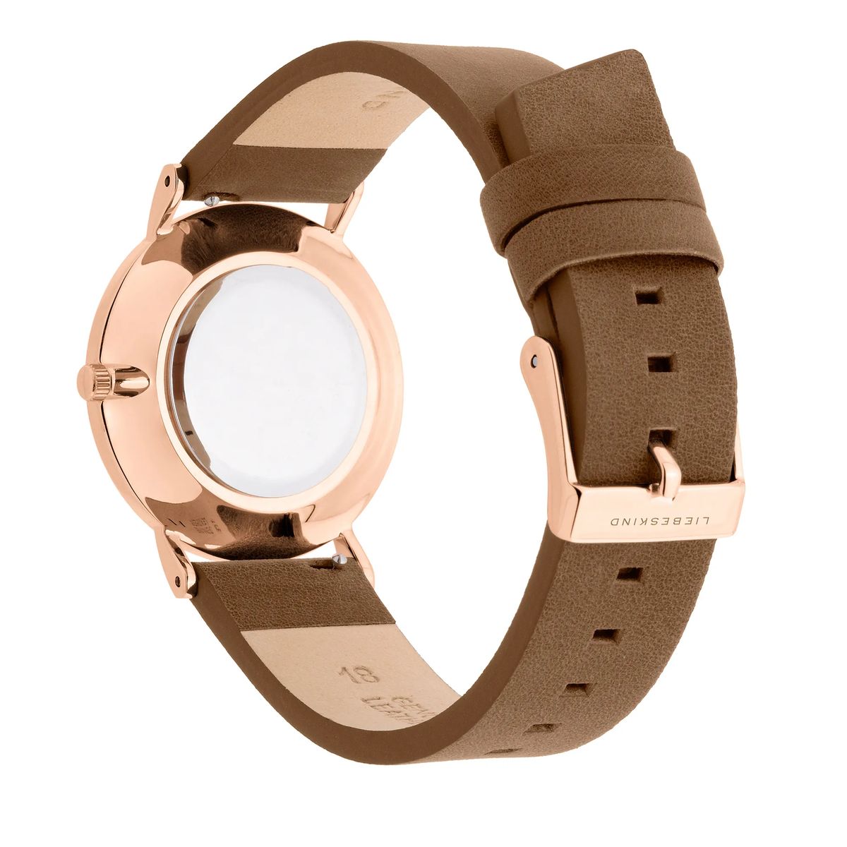 Minimalistische Uhr mit Lederarmband