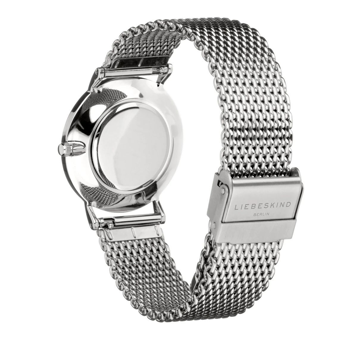 Minimalistische skandinavische Armbanduhr mit Mesh-Armband