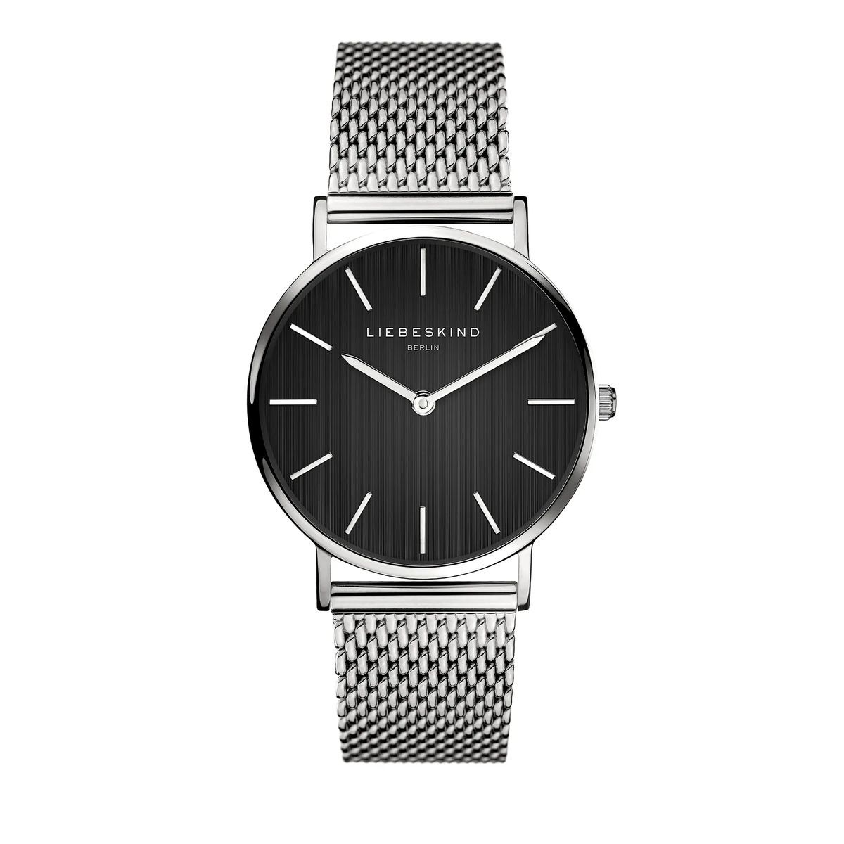 Minimalistische skandinavische Armbanduhr mit Mesh-Armband