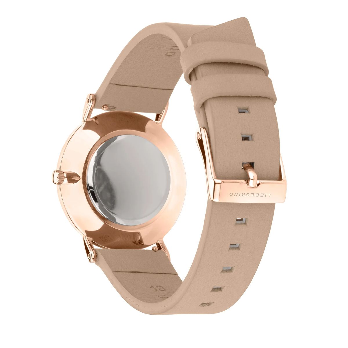 Minimalistische Damenuhr mit Lederarmband