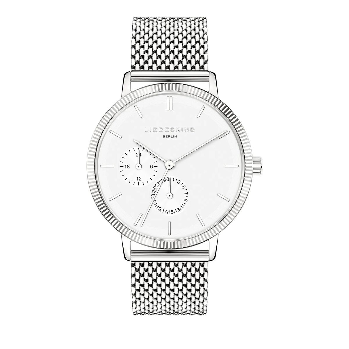 Edelstahl Multifunktions-Mesh-Uhr