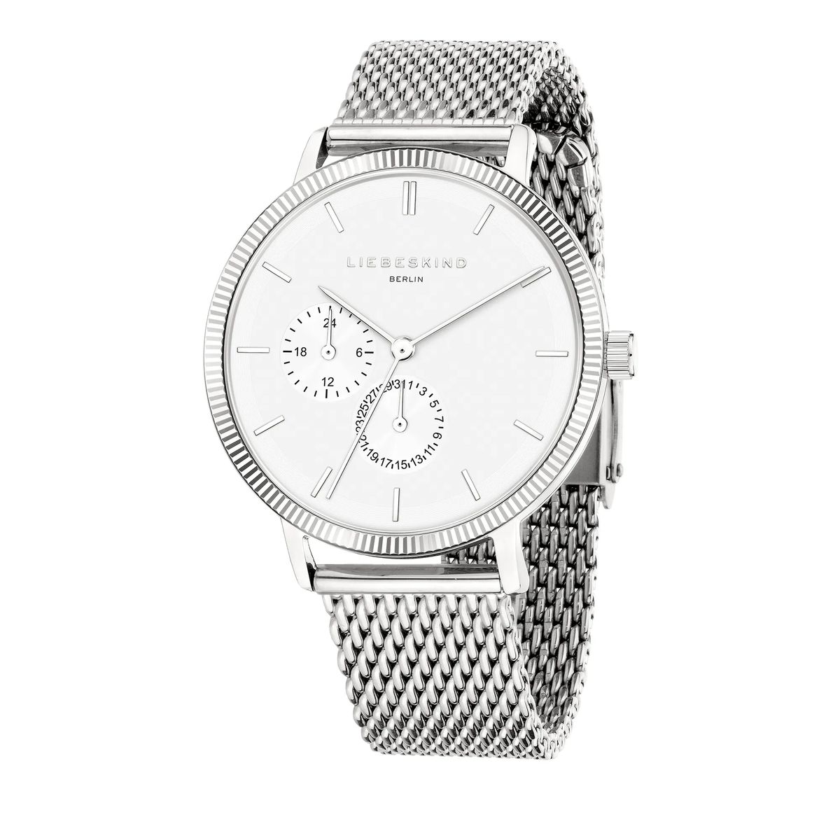 Edelstahl Multifunktions-Mesh-Uhr