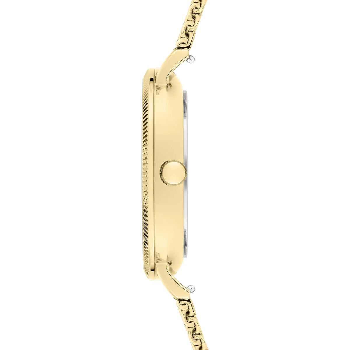 Multifunktionsuhr mit goldfarbenem Mesh-Armband