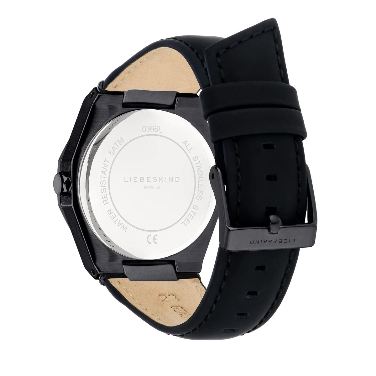Schwarze Klassische Minimalistische Unisex-Uhr