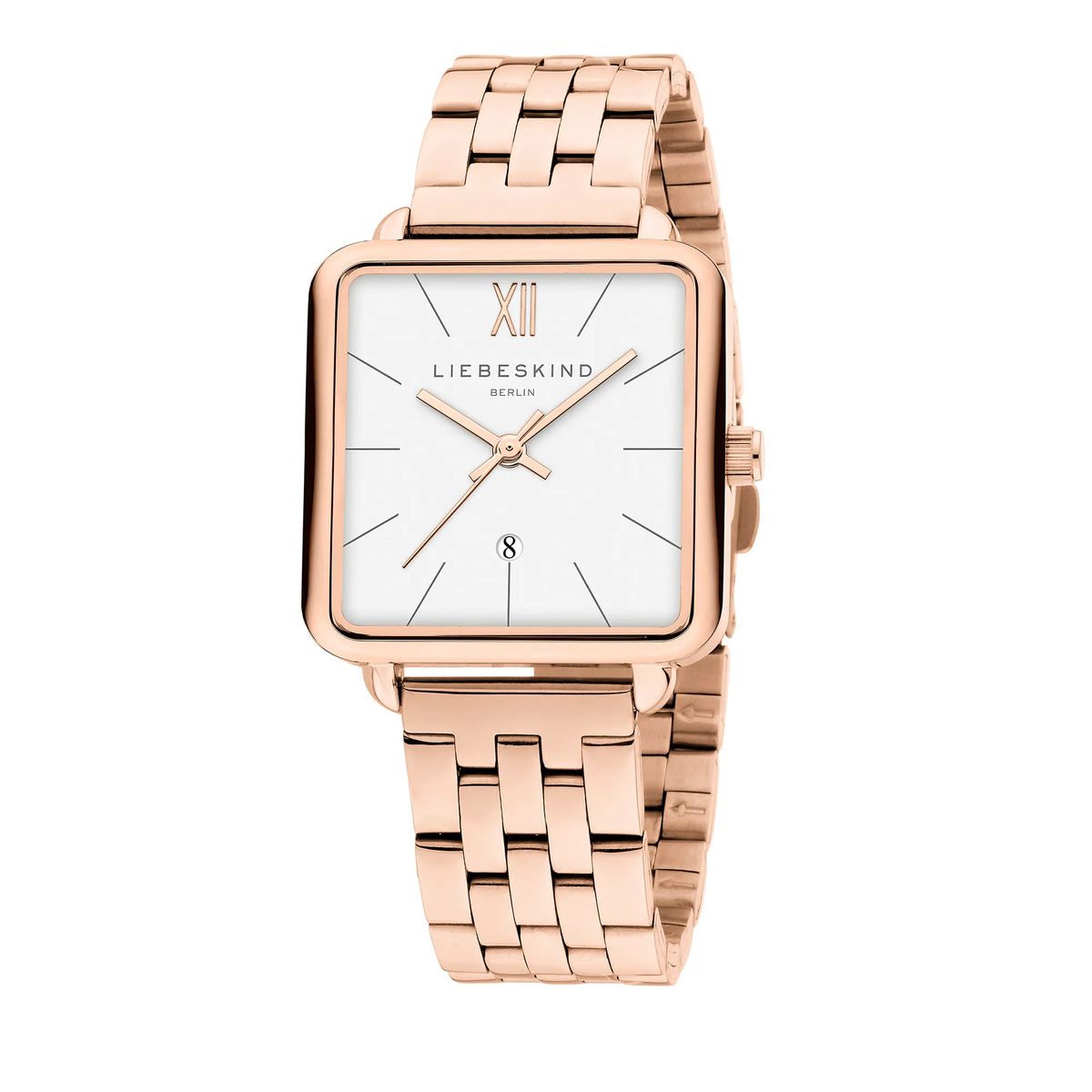 Quadratische Edelstahl Uhr