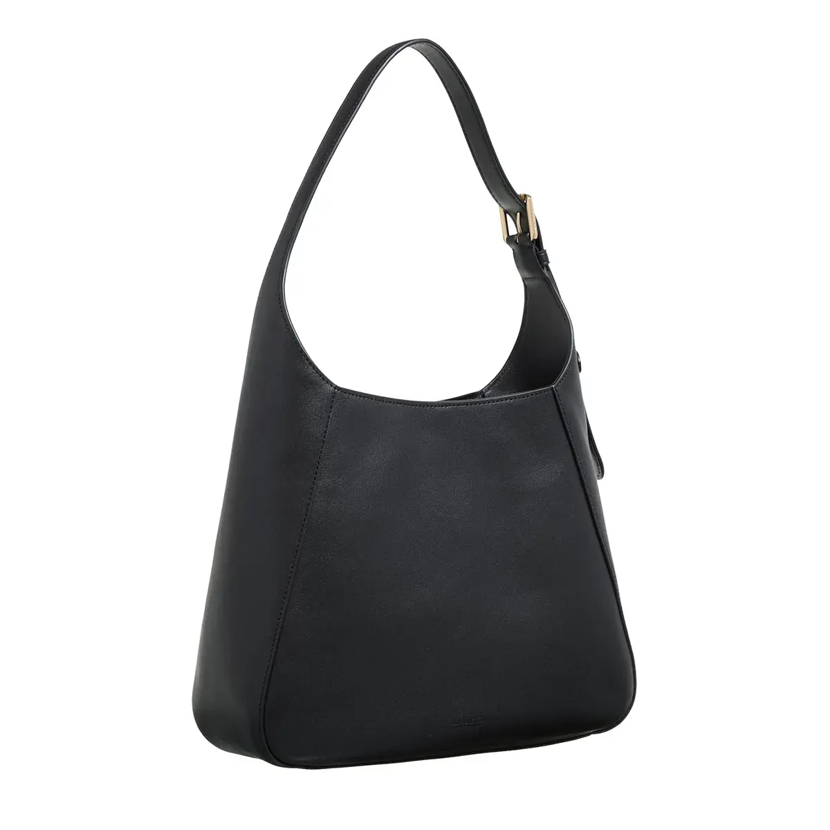 Schwarze Schultertasche aus Leder