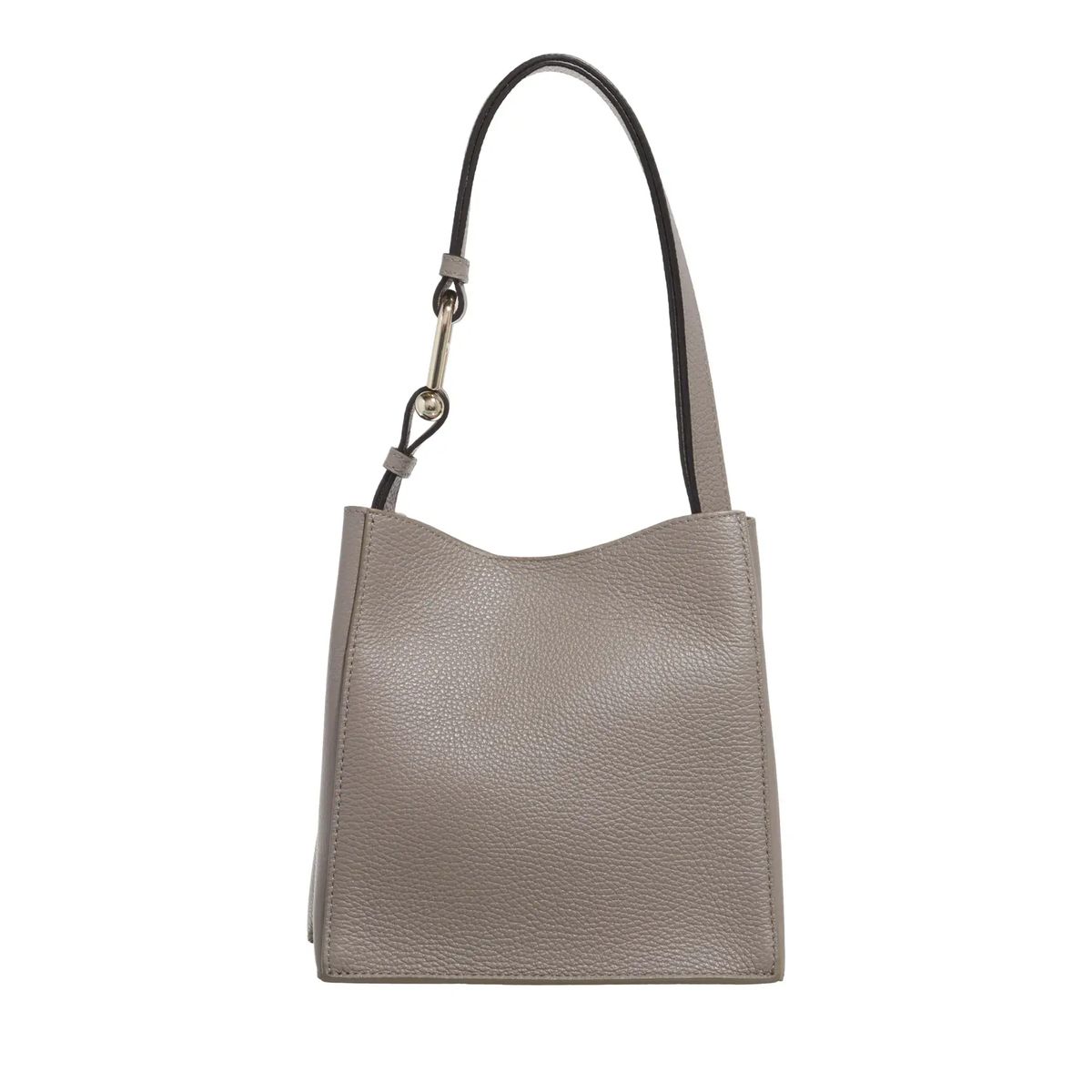 Minimalistische Beuteltasche aus Leder