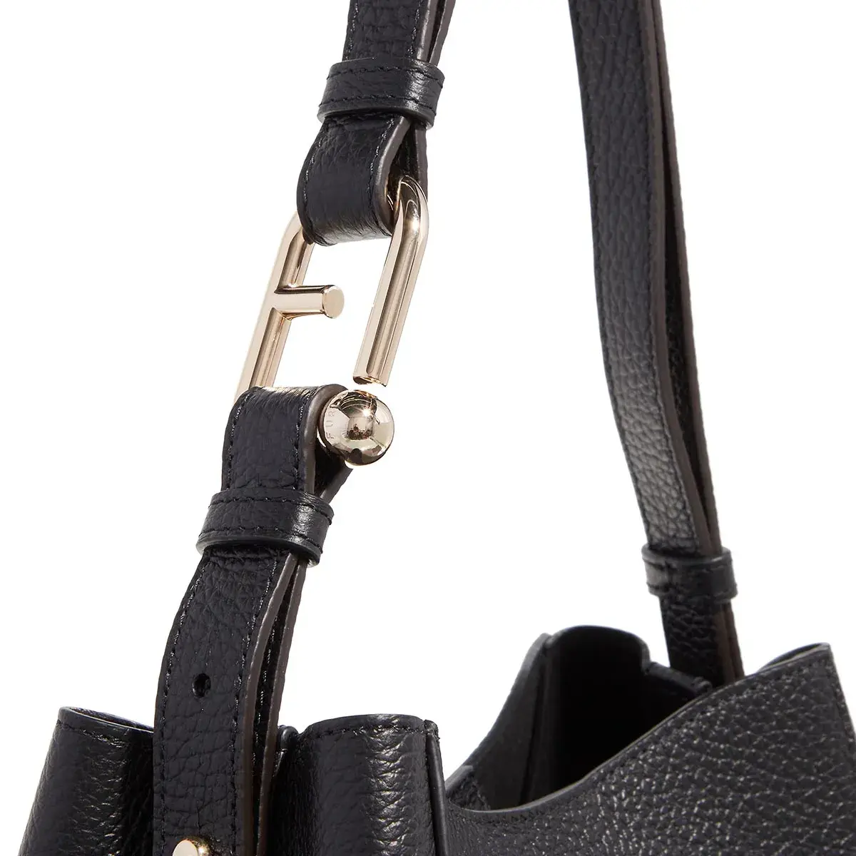 Elegante Mini-Beuteltasche aus Leder