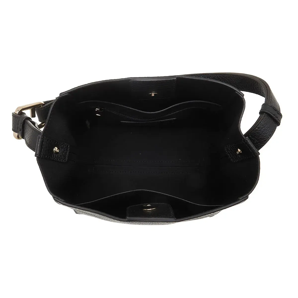 Elegante Mini-Beuteltasche aus Leder