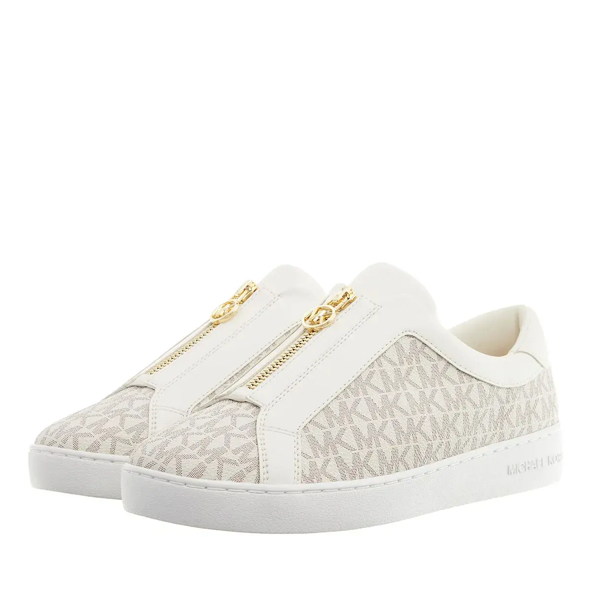 Cremefarbene Logo Slip-On Sneaker