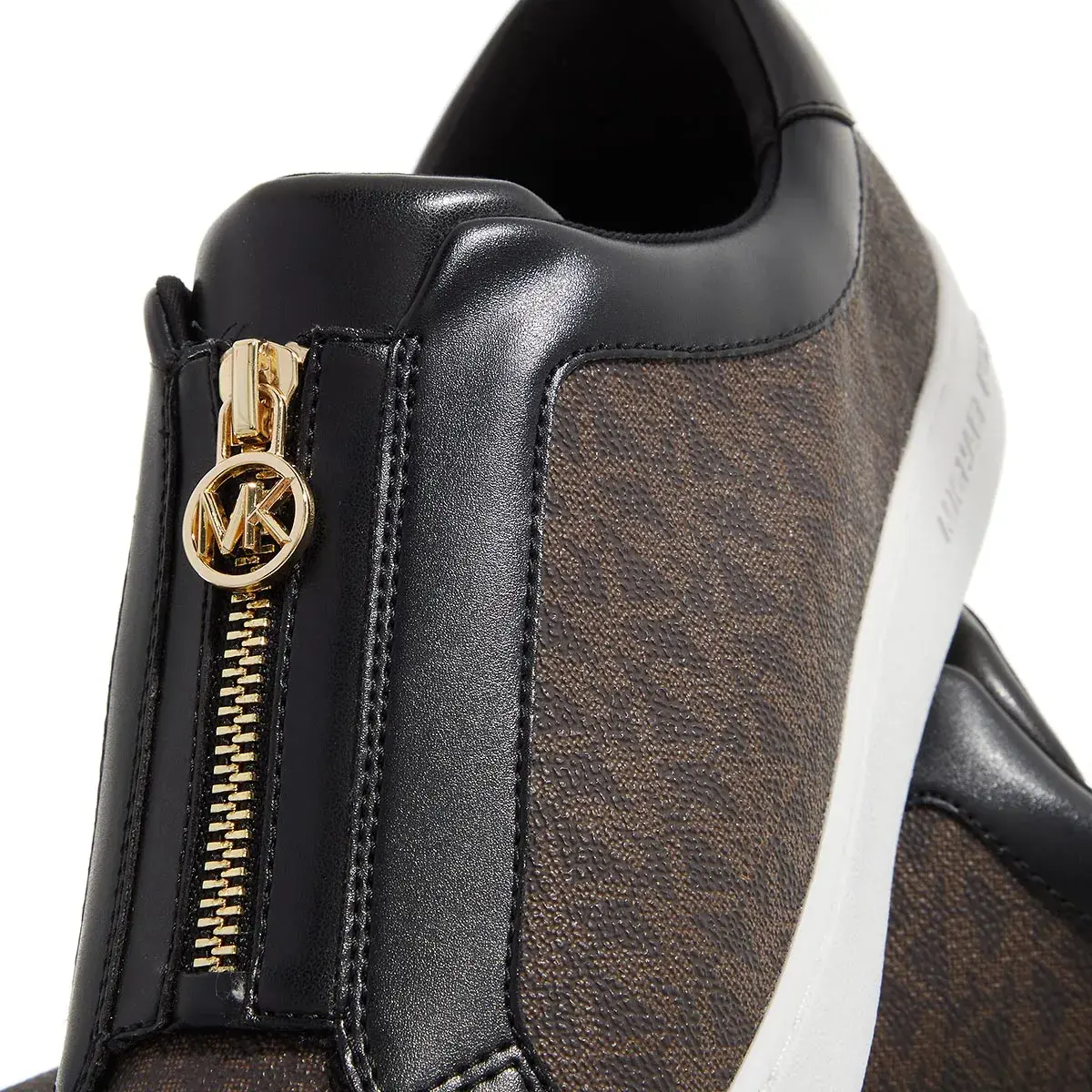 Slip-On Sneaker mit Logo-Print und Reißverschluss