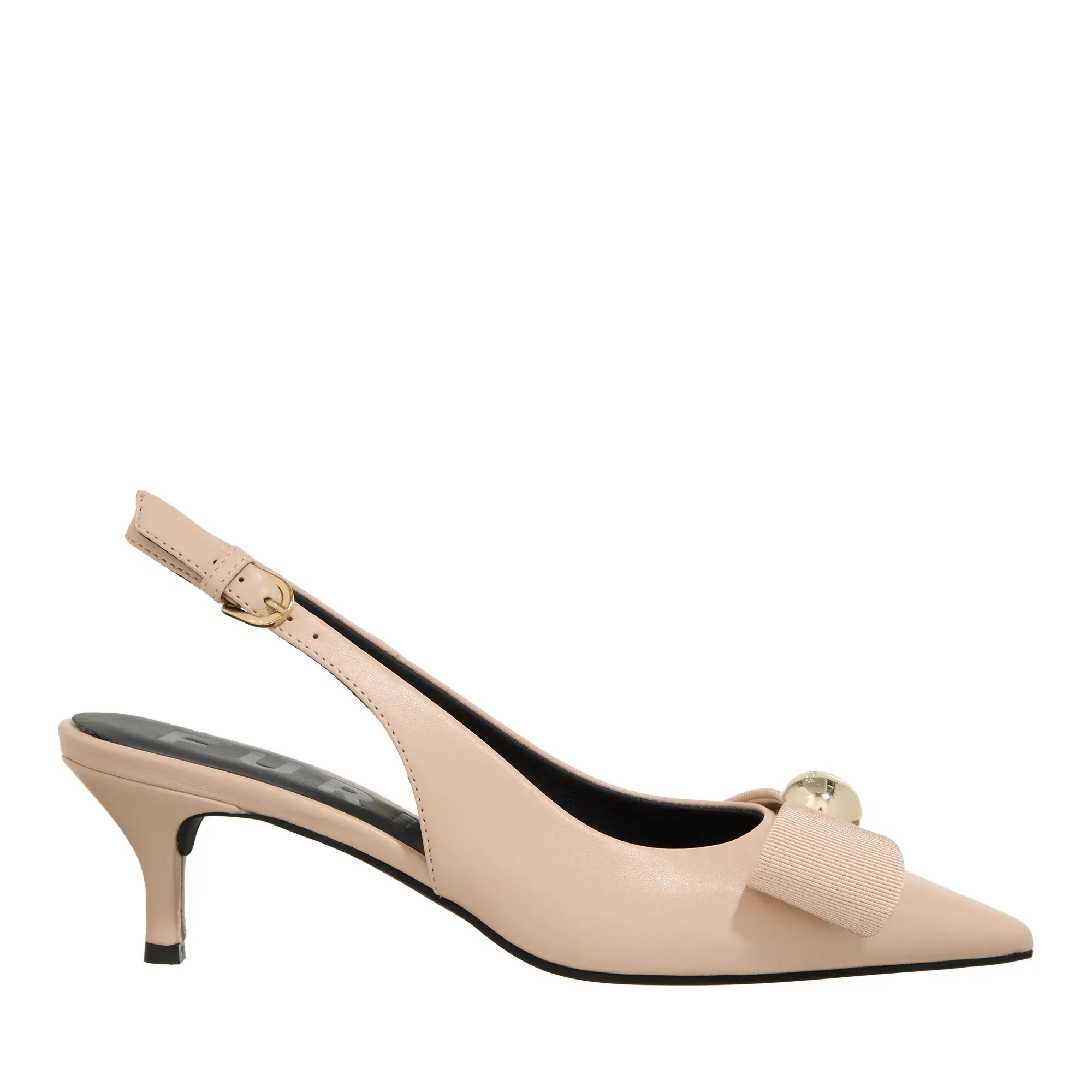 Slingpumps mit Kitten Heel und Schleife