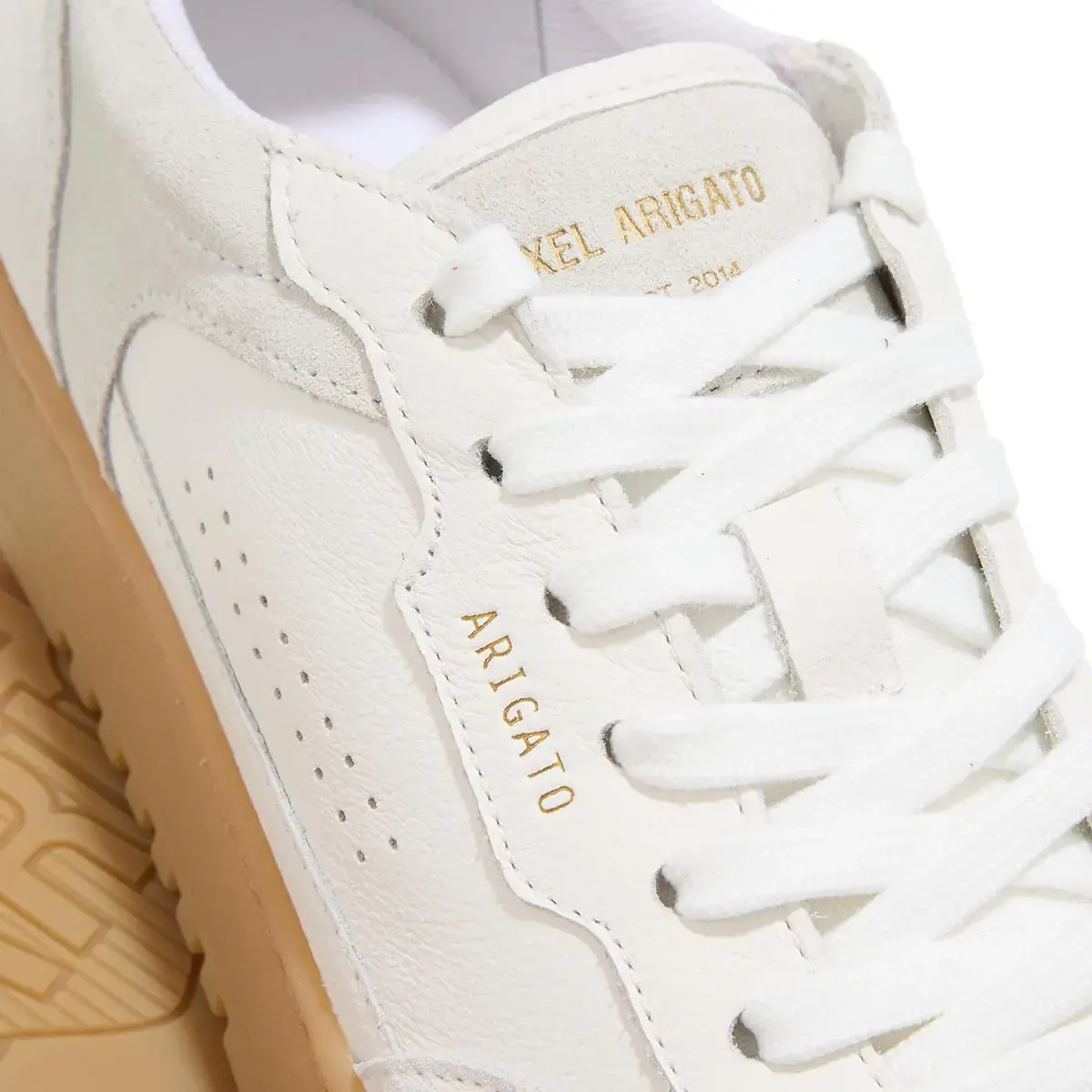 Low-Top Leder Sneaker mit Gummisohle