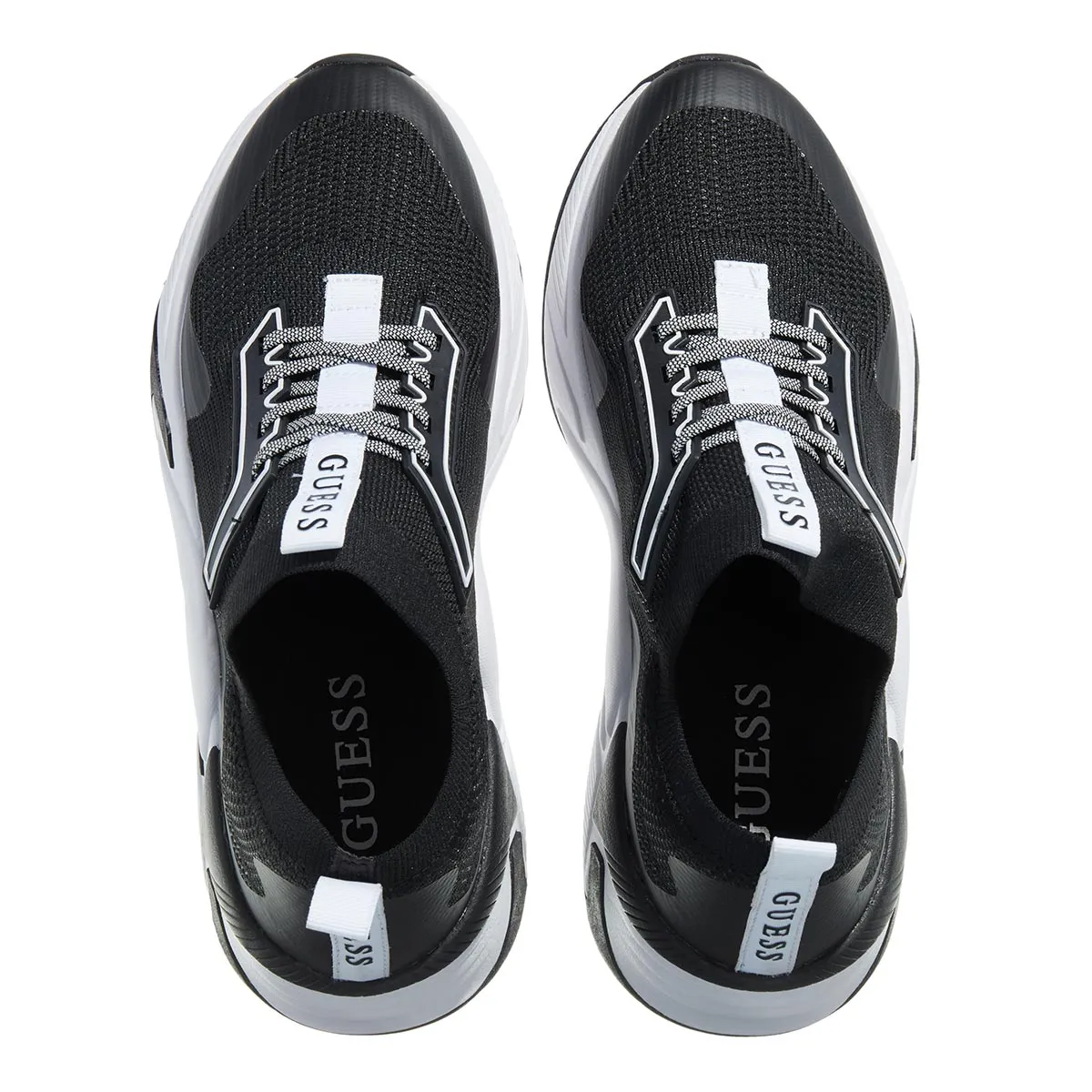 Schwarzer Strick Slip-On Sneaker