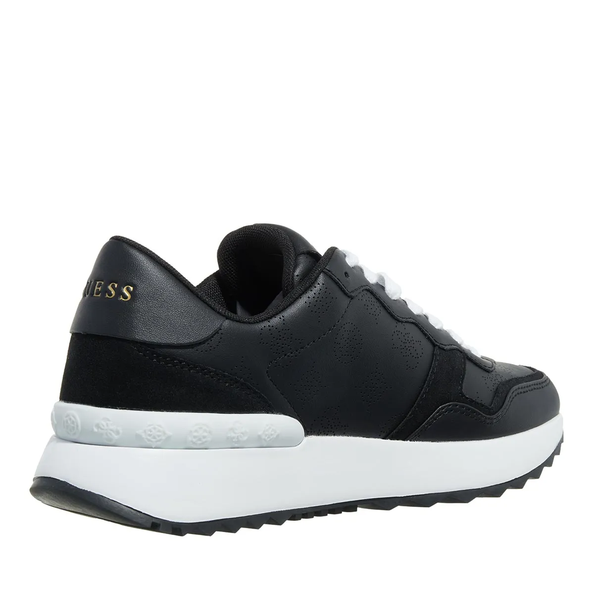 Sportliche schwarze Retro-Sneakers