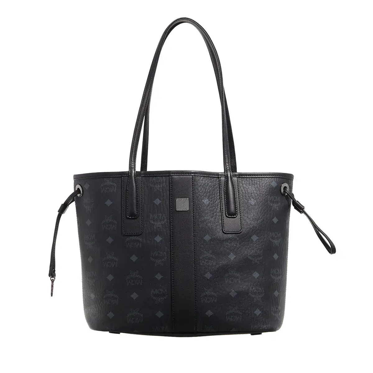 Kleine Monogramm Shopper Tote aus Leder