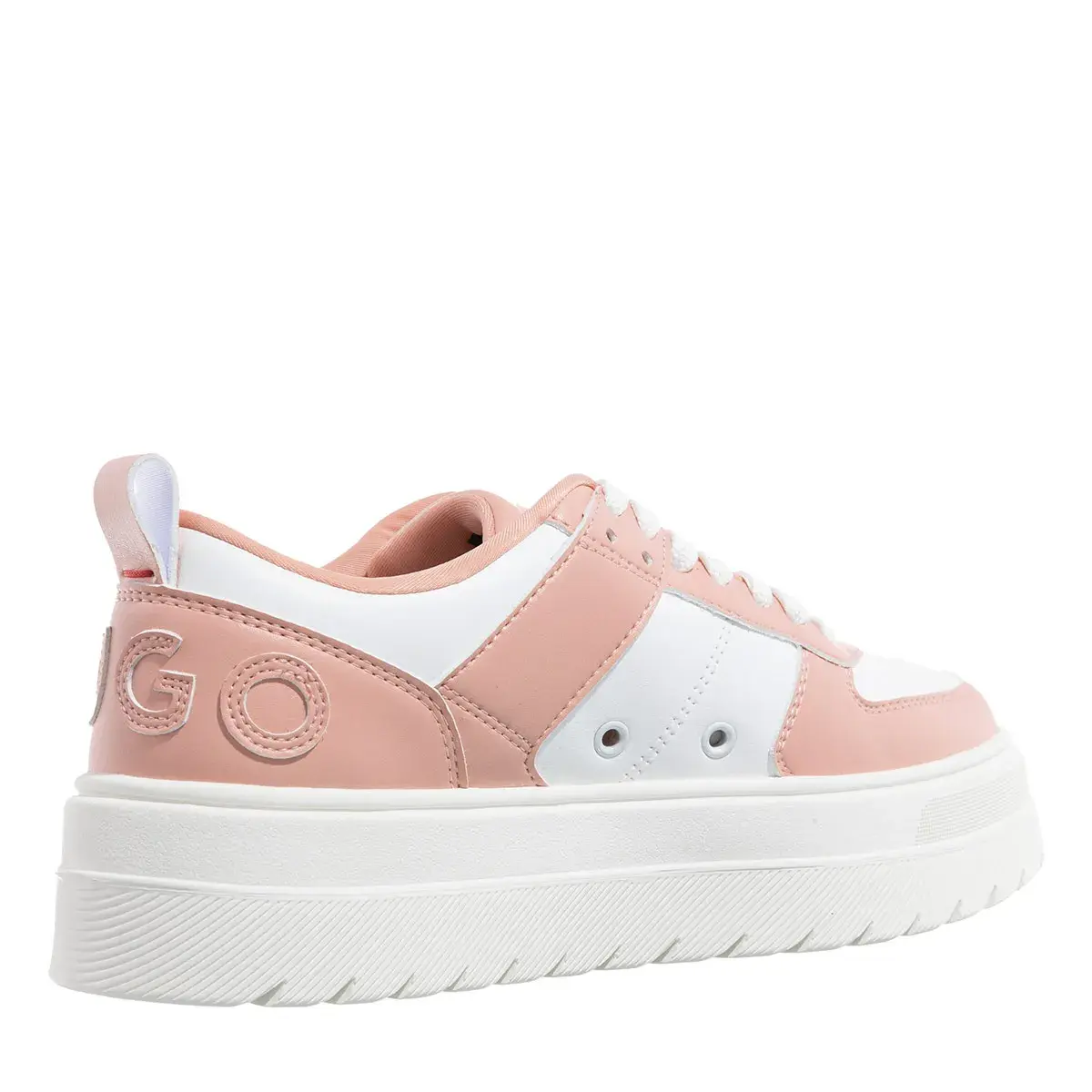 Zweifarbige Plateau-Sneakers
