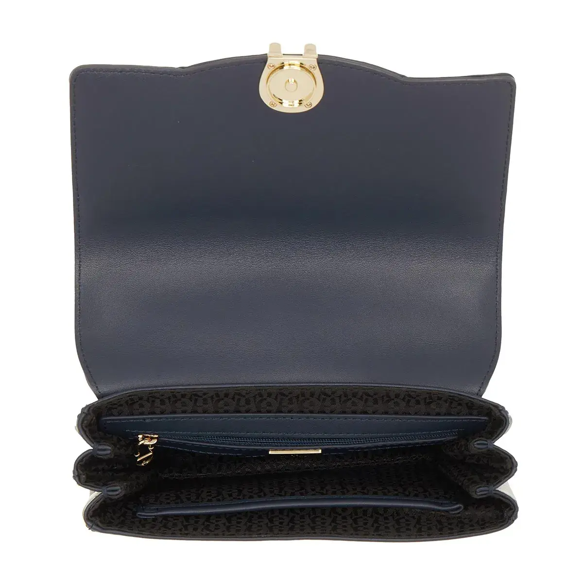 Gesteppte Ledertasche mit Kette