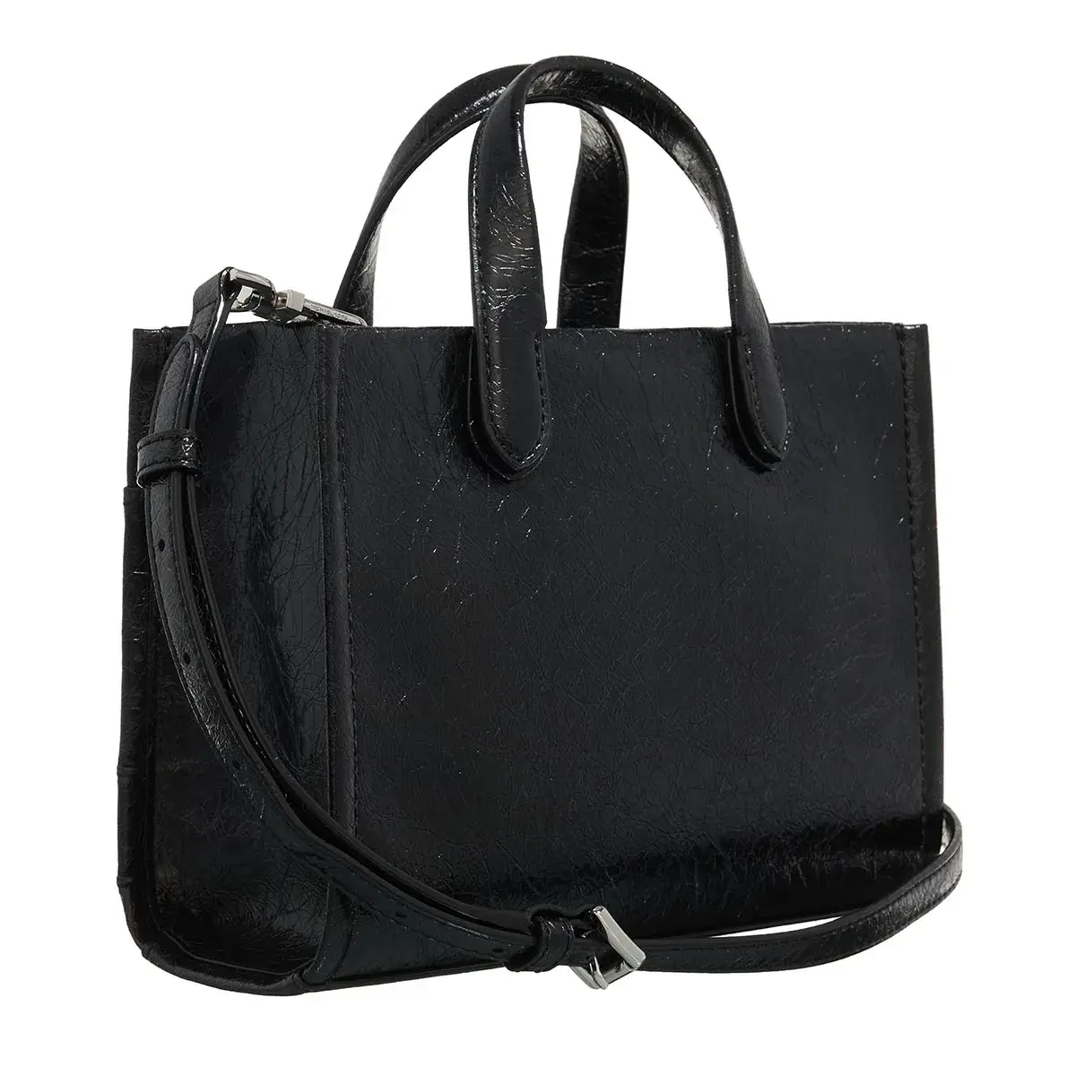 Strukturierte Mini Crossbody Messenger Tasche