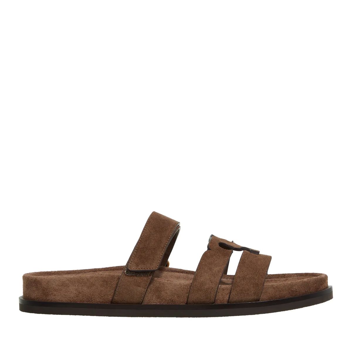 Braune Wildleder Sport Sandalen