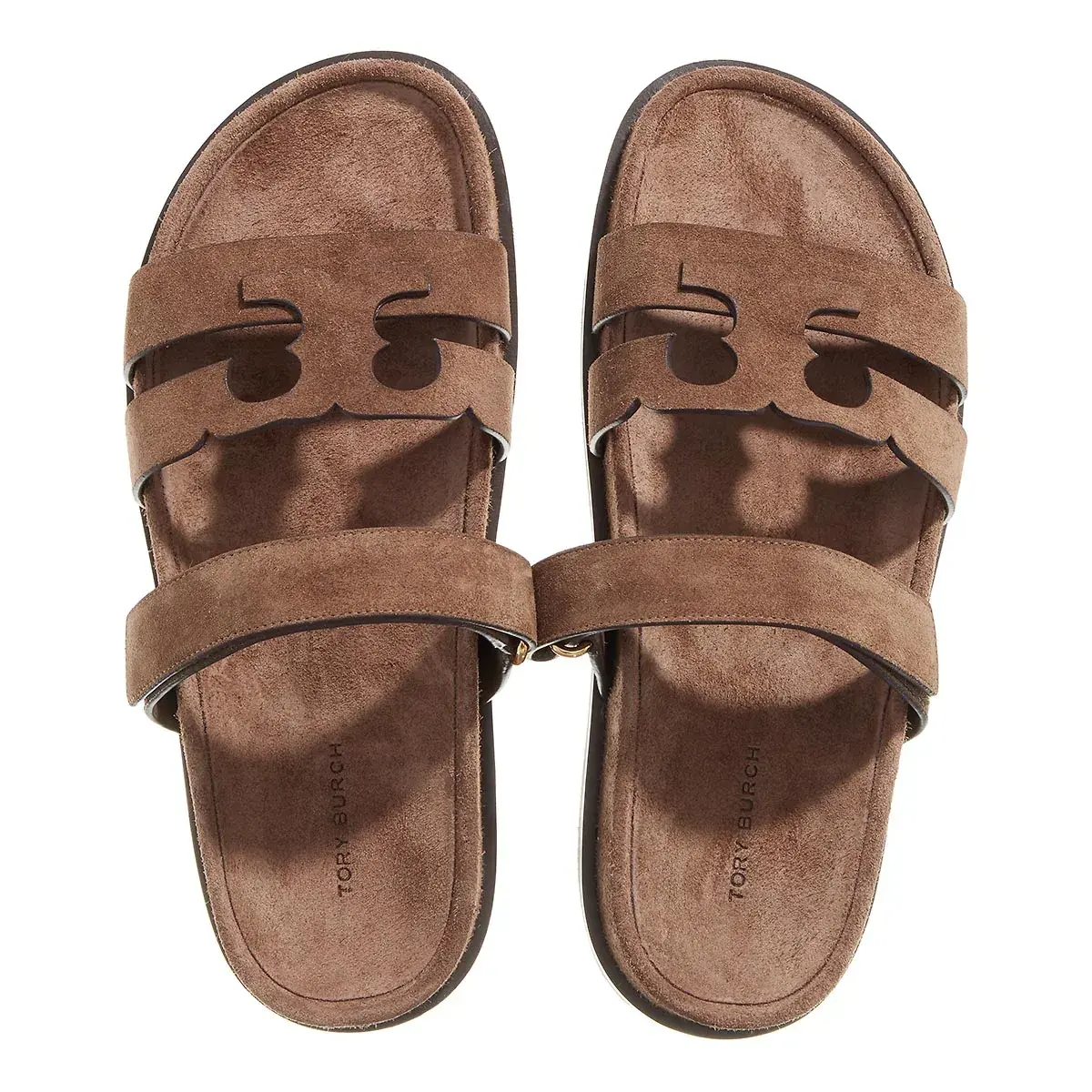 Braune Wildleder Sport Sandalen